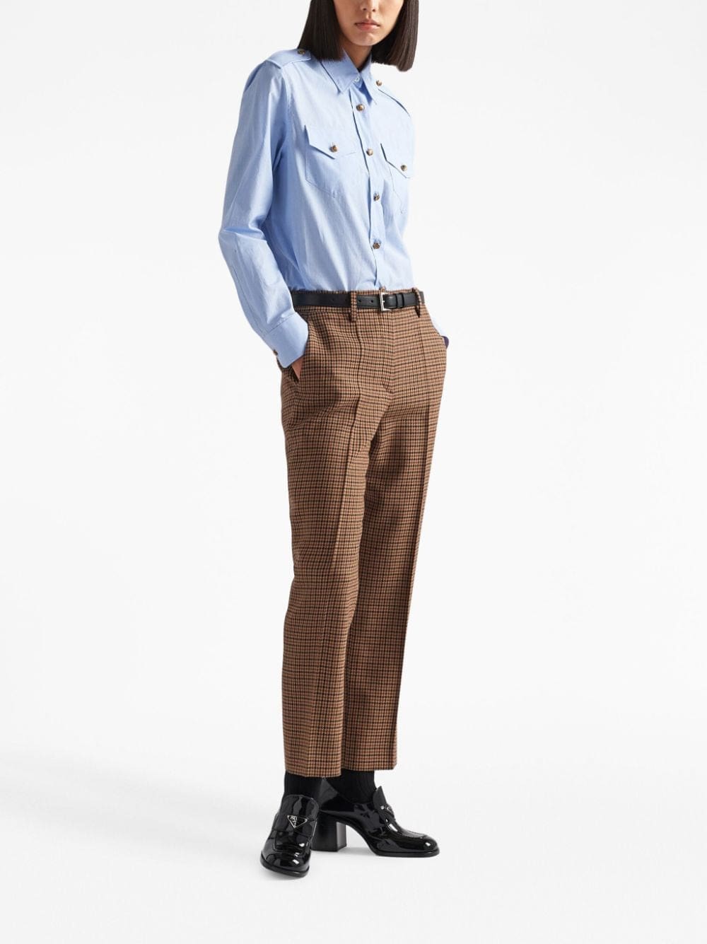 Prada Prince of Wales-check shirt - Image 2