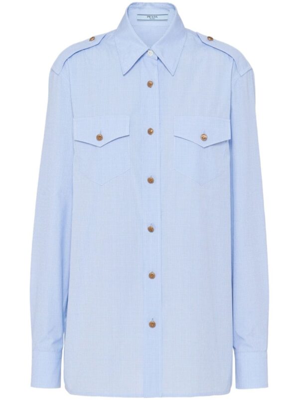 Prada Prince of Wales-check shirt