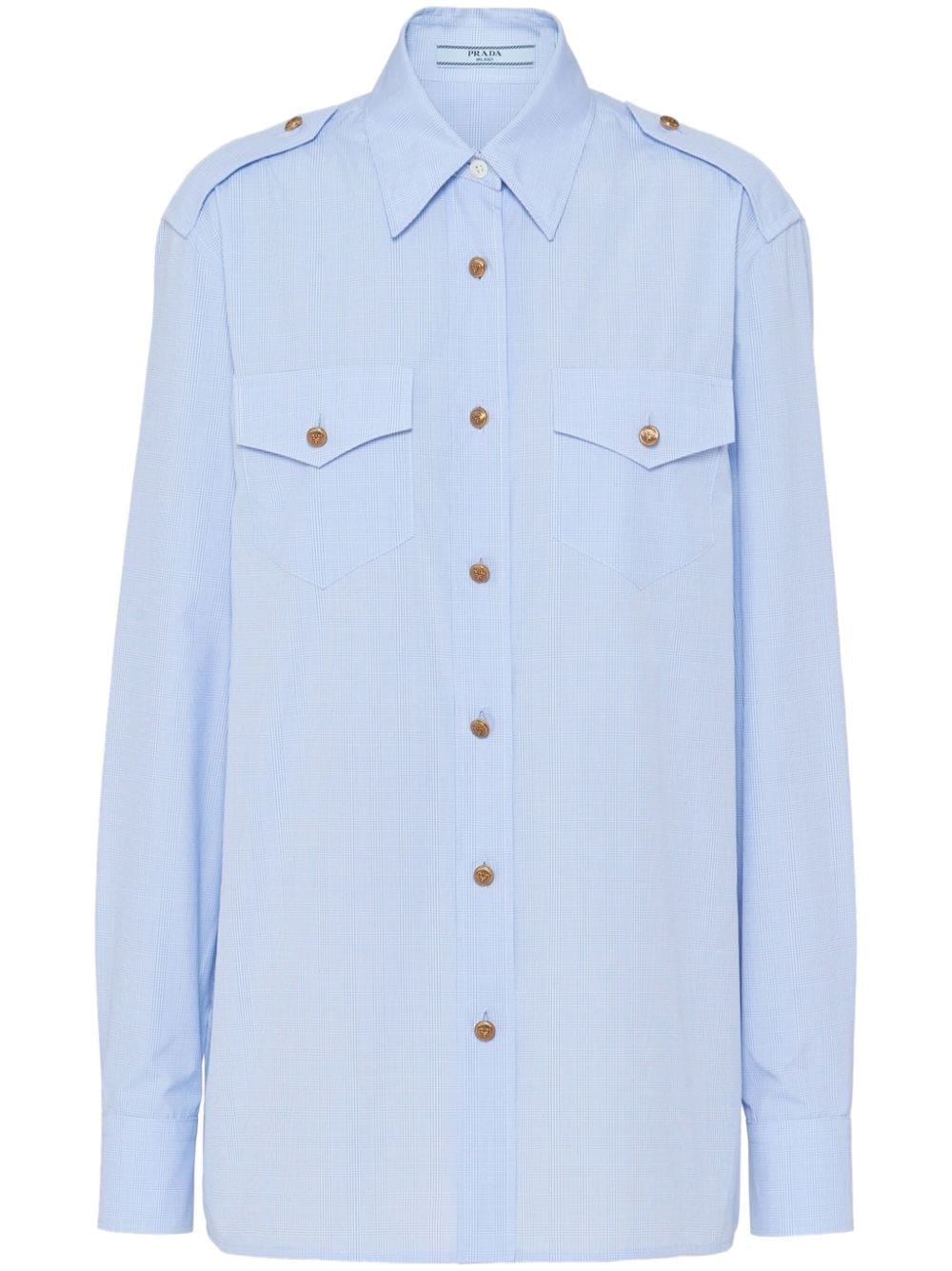 Prada Prince of Wales-check shirt
