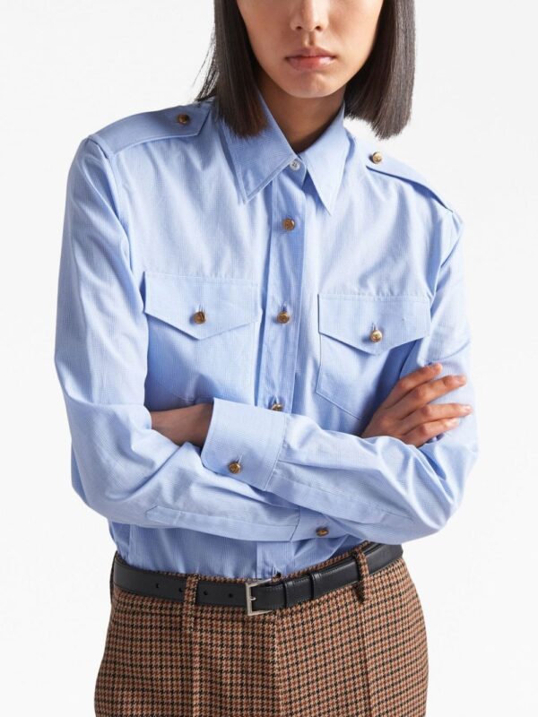 Prada Prince of Wales-check shirt - Image 4
