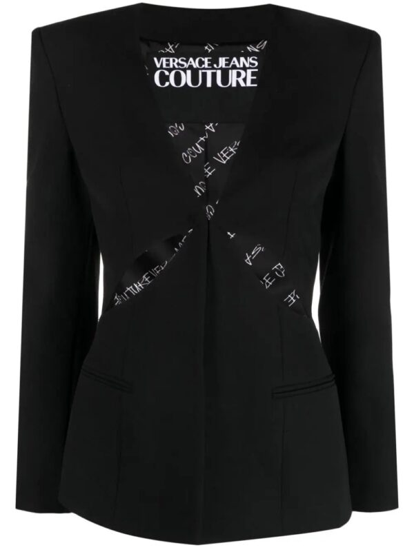 Versace Jeans Couture  single-breasted cut-out blazer
