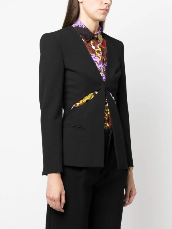 Versace Jeans Couture  single-breasted cut-out blazer - Image 3