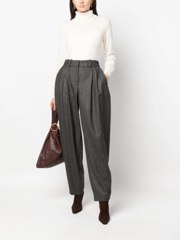 Stella McCartney  pinstriped pleated wide-leg trousers - Image 2