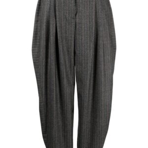 Stella McCartney  pinstriped pleated wide-leg trousers