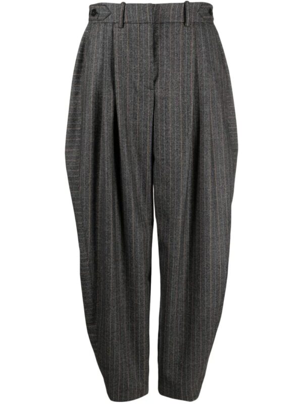 Stella McCartney  pinstriped pleated wide-leg trousers