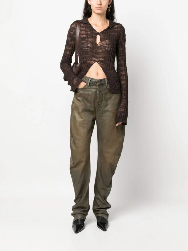 Acne Studios  relaxed fit coated jeans - Image 2