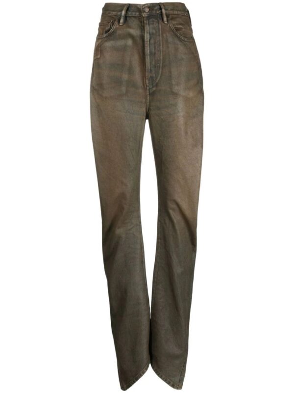 Acne Studios  relaxed fit coated jeans