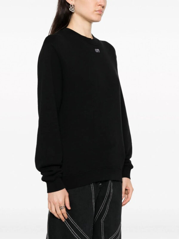 Off-White  logo-embroidered cotton sweatshirt - Image 3