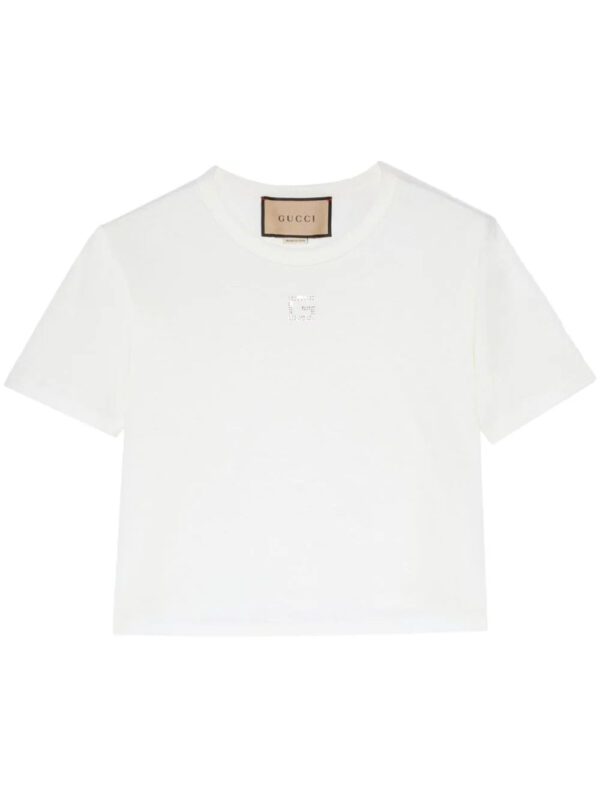 Gucci  Square G rhinestone-embellished T-shirt