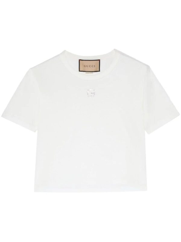 Gucci  Square G rhinestone-embellished T-shirt