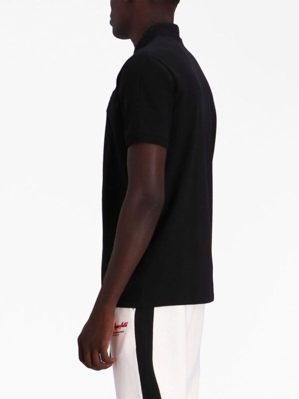 Karl Lagerfeld logo-embroidered cotton polo shirt - Image 3