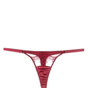 Fleur Of England  Gisele floral-embroidered thong
