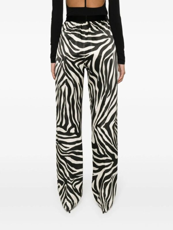 TOM FORD  zebra-print silk trousers - Image 4