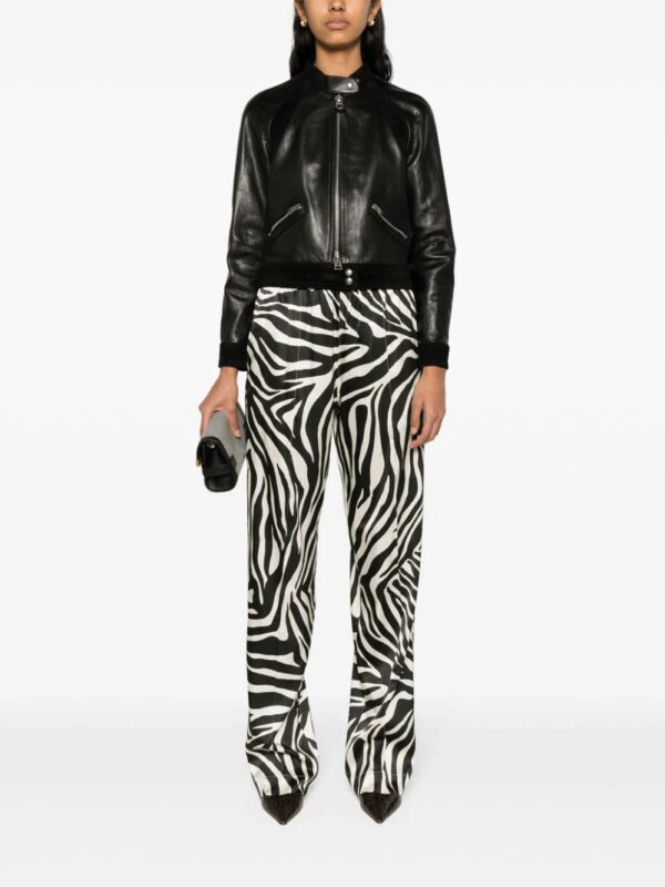 TOM FORD  zebra-print silk trousers - Image 2