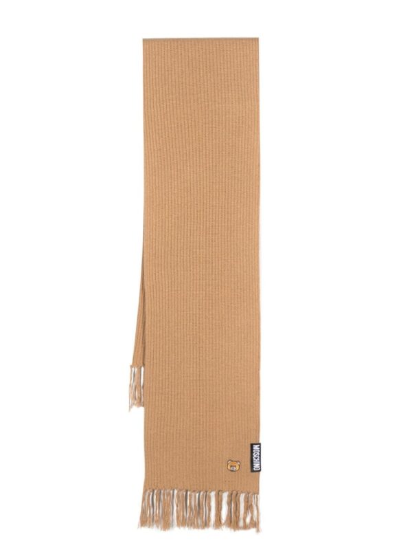 Moschino  Teddy Bear-motif knitted scarf