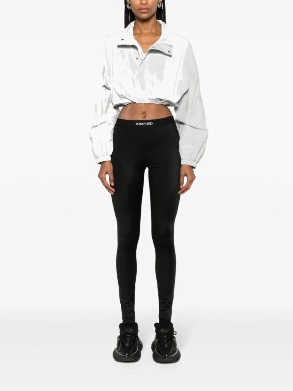 TOM FORD  logo-waistband leggings - Image 2