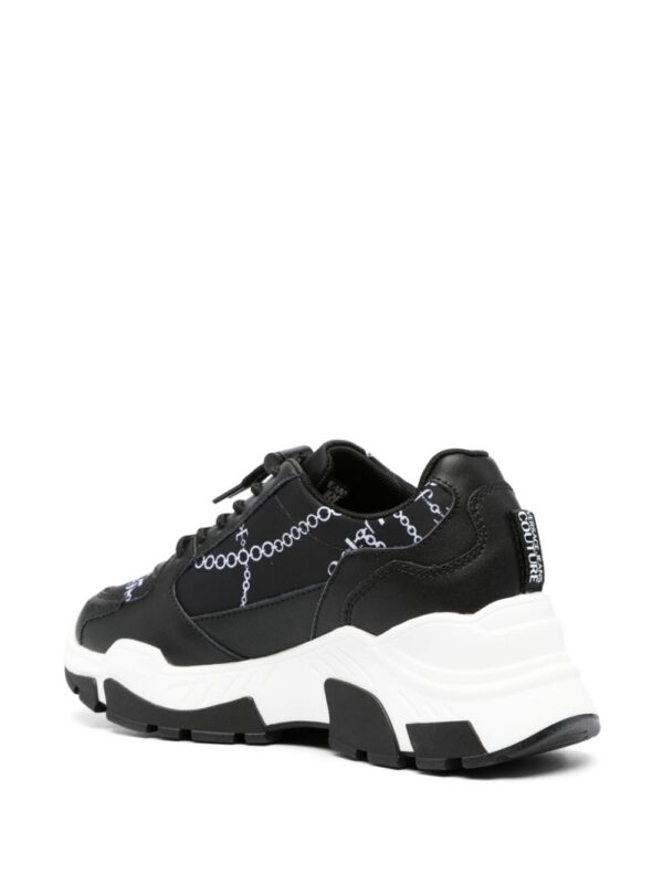 Versace Jeans Couture chain-link print panelled sneakers - Image 3