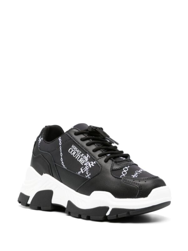 Versace Jeans Couture chain-link print panelled sneakers - Image 2