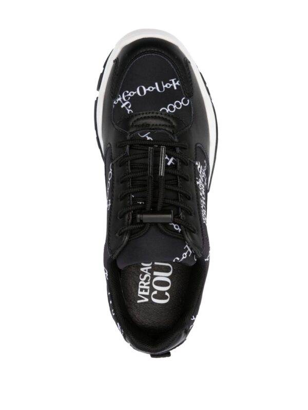 Versace Jeans Couture chain-link print panelled sneakers - Image 4