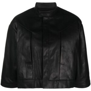 Rick Owens  cropped leather jacket