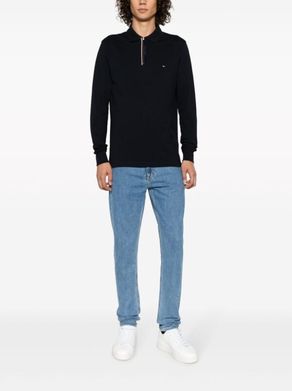 Tommy Hilfiger logo-embroidered half-zip polo shirt - Image 2