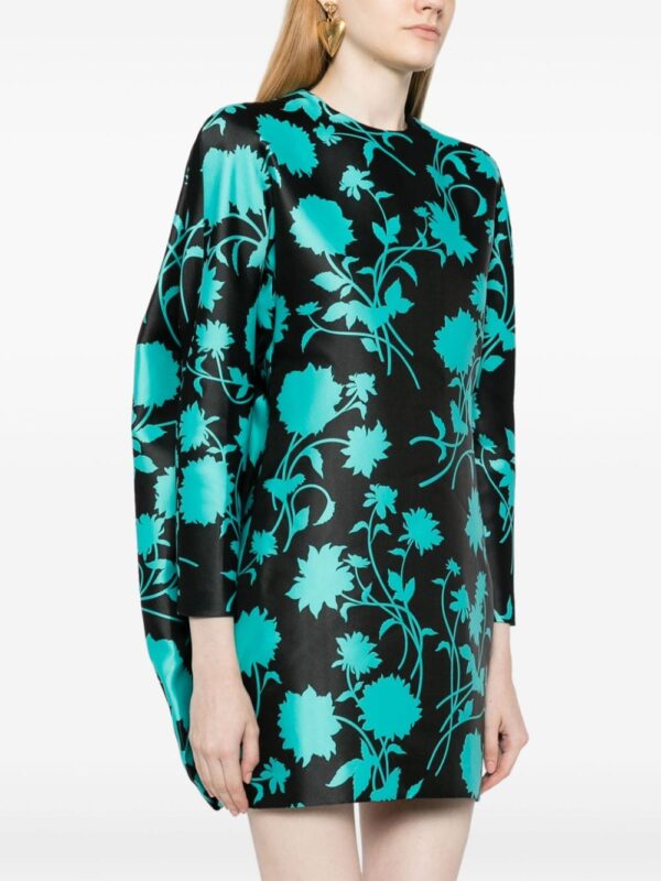 Versace Floral Silhouette-print minidress - Image 4