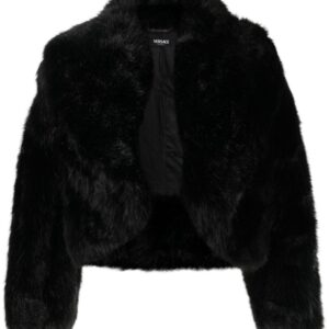 Versace  faux-fur hooded jacket