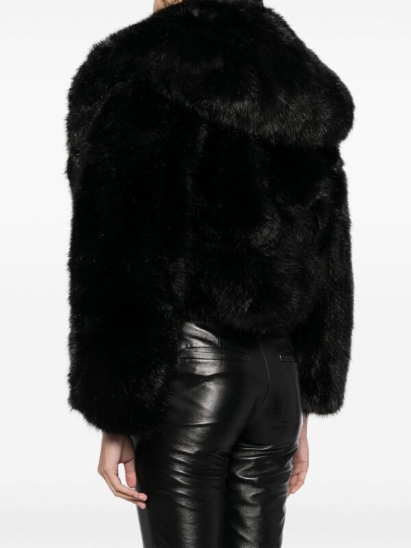 Versace  faux-fur hooded jacket - Image 4