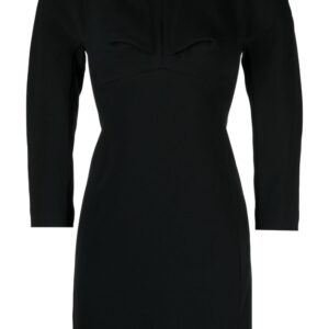 Versace rounded-shoulder minidress