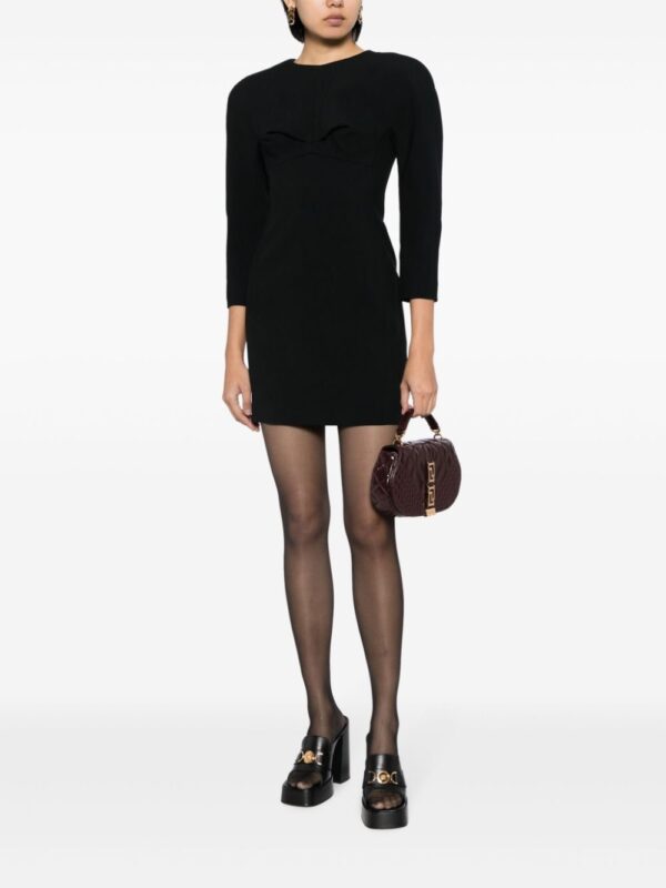 Versace rounded-shoulder minidress - Image 2
