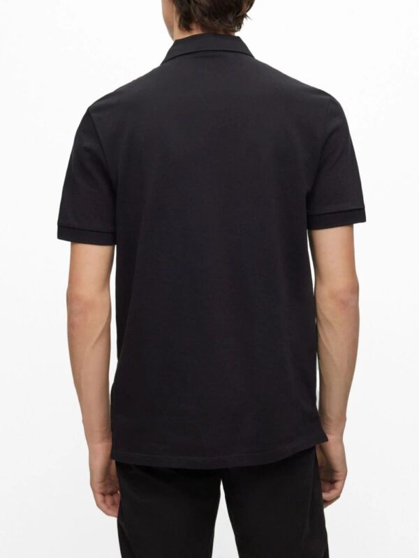 HUGO  logo-patch cotton polo shirt - Image 4
