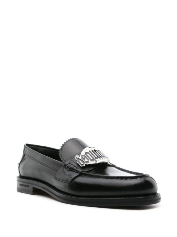 Dsquared2  logo-plaque leather loafers - Image 2