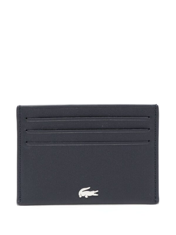 Lacoste Fitzgerald logo-plaque leather cardholder