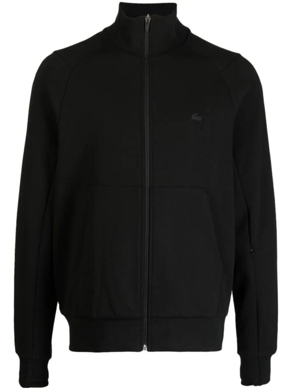 Lacoste  logo-embroidered stretch-cotton jacket