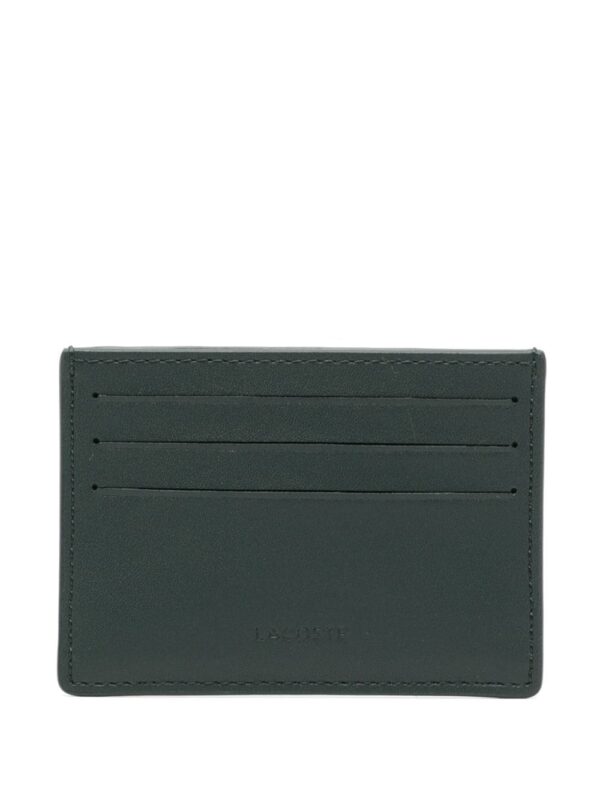Lacoste monogram-print leather card holder - Image 2