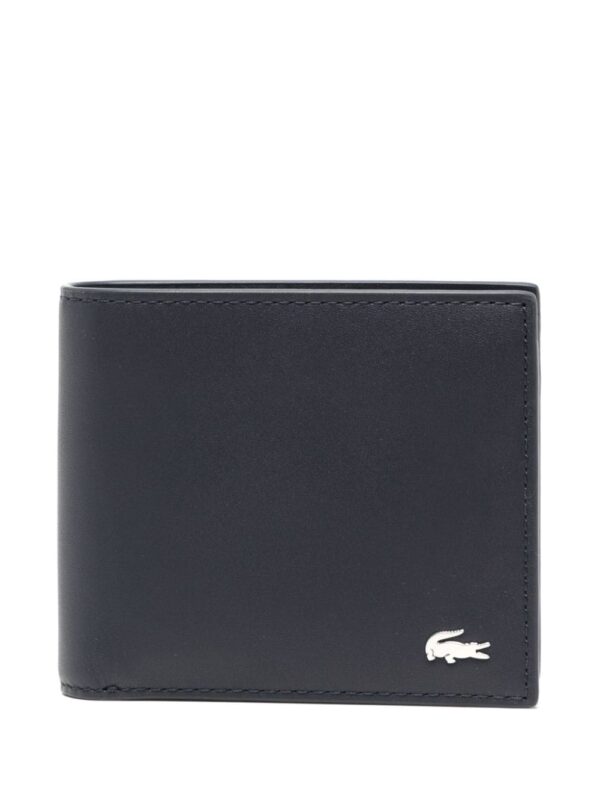 Lacoste logo-plaque leather wallet