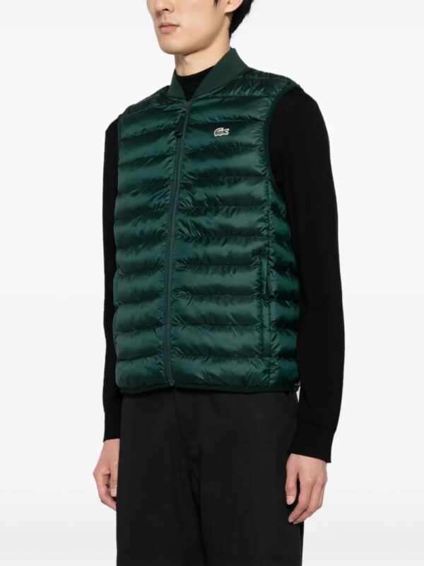 Lacoste  logo-emboridered quilted gilet - Image 3