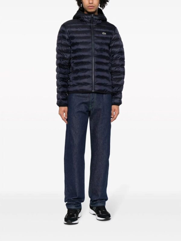Lacoste  logo-patch quilted hooded jacket - Image 2