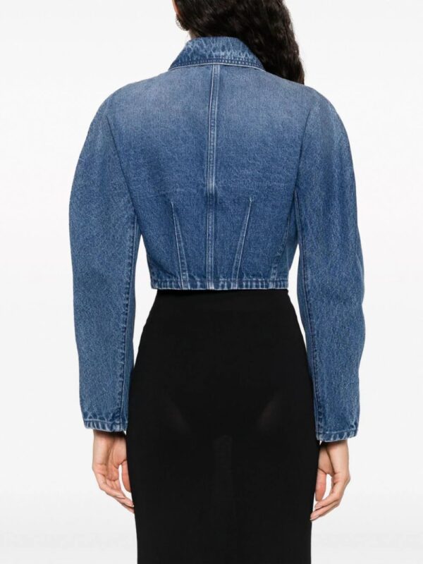 Versace  cropped denim jacket - Image 4