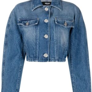 Versace  cropped denim jacket