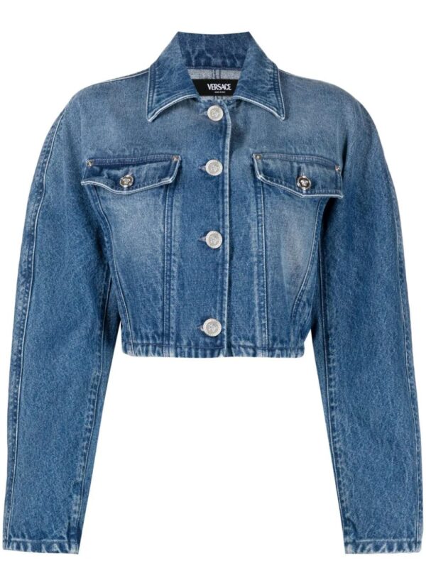 Versace  cropped denim jacket