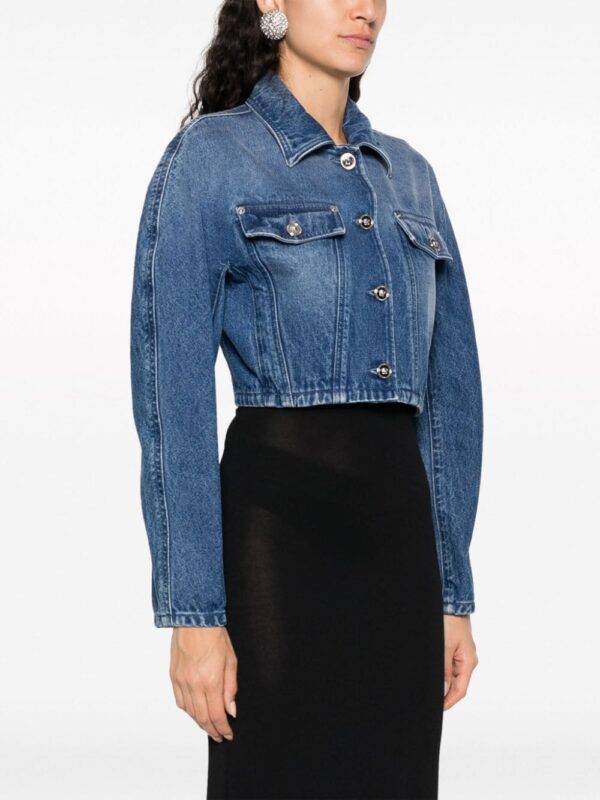 Versace  cropped denim jacket - Image 3