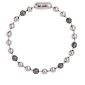Marc Jacobs  logo-engraved ball-chain necklace