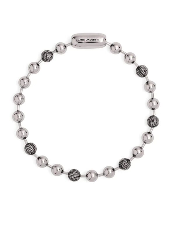 Marc Jacobs  logo-engraved ball-chain necklace