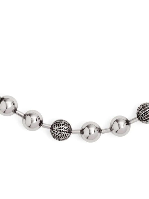 Marc Jacobs  logo-engraved ball-chain necklace - Image 4