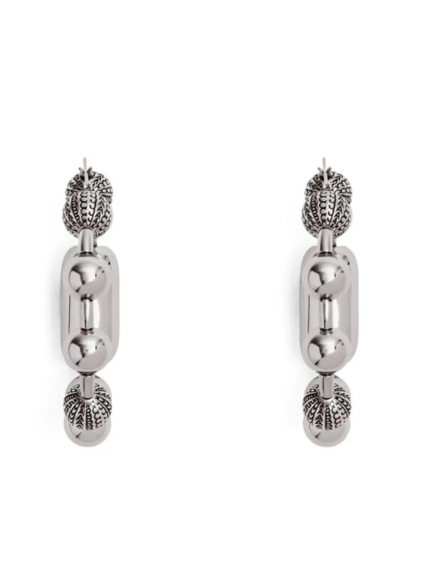 Marc Jacobs  ball-chain hoop earrings - Image 2