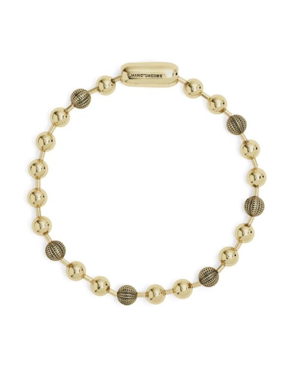 Marc Jacobs  logo-engraved ball-chain necklace