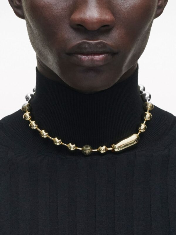Marc Jacobs  logo-engraved ball-chain necklace - Image 3