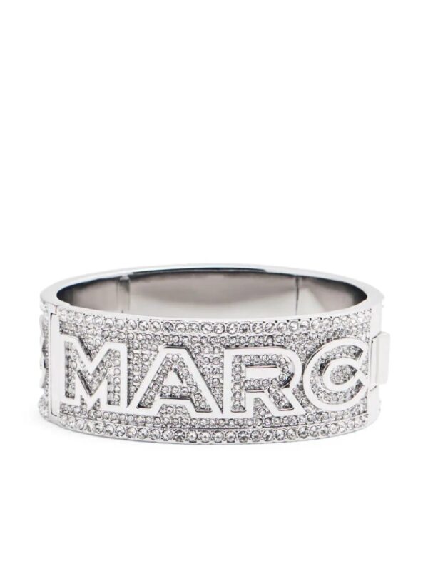 Marc Jacobs  logo-lettering crystal-embellished bracelet