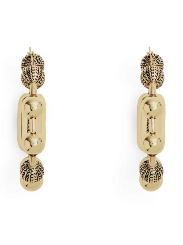 Marc Jacobs  ball-chain hoop earrings - Image 2